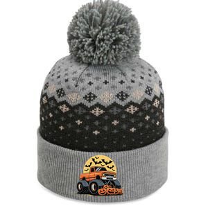 Halloween Monster Truck Pumpkins Gift The Baniff Cuffed Pom Beanie