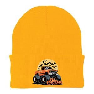 Halloween Monster Truck Pumpkins Gift Knit Cap Winter Beanie