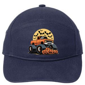 Halloween Monster Truck Pumpkins Gift 7-Panel Snapback Hat