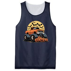 Halloween Monster Truck Pumpkins Gift Mesh Reversible Basketball Jersey Tank