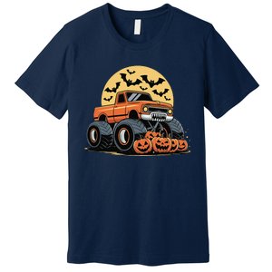 Halloween Monster Truck Pumpkins Gift Premium T-Shirt