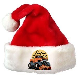 Halloween Monster Truck Pumpkins Gift Premium Christmas Santa Hat