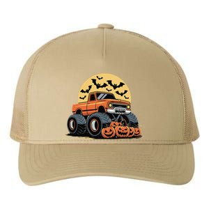 Halloween Monster Truck Pumpkins Gift Yupoong Adult 5-Panel Trucker Hat