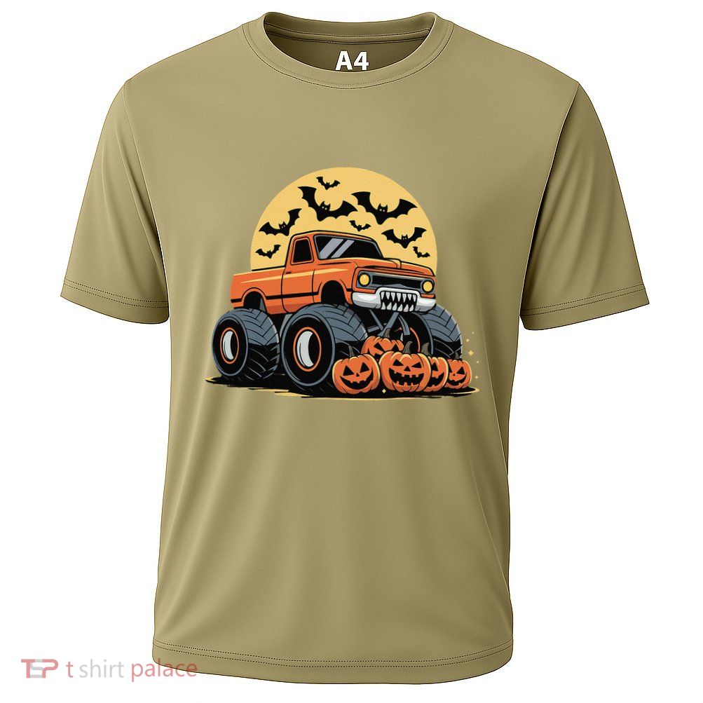 Halloween Monster Truck Pumpkins Gift Performance Shirt