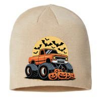 Halloween Monster Truck Pumpkins Gift Sustainable Beanie