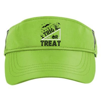 Halloween Math Teacher Trig Or Treat Student School College Adult Drive Performance Visor