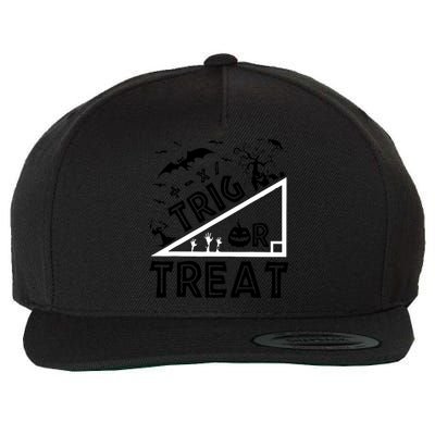 Halloween Math Teacher Trig Or Treat Student School College Wool Snapback Cap