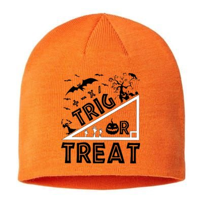 Halloween Math Teacher Trig Or Treat Student School College Sustainable Beanie