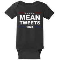 Humorous Mean Tweets & Trump 2024 Political Gear Gop Fans Baby Bodysuit