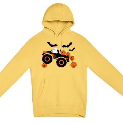 Halloween Monster Truck Ghost S Costume Meaningful Gift Premium Pullover Hoodie