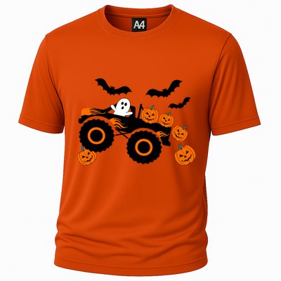 Halloween Monster Truck Ghost S Costume Meaningful Gift Cooling Performance Crew T-Shirt