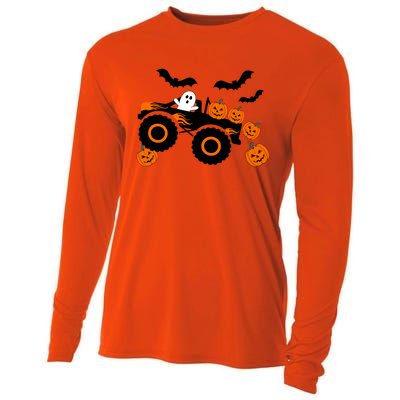 Halloween Monster Truck Ghost S Costume Meaningful Gift Cooling Performance Long Sleeve Crew