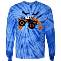 Halloween Monster Truck Ghost S Costume Meaningful Gift Tie-Dye Long Sleeve Shirt