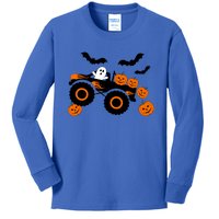 Halloween Monster Truck Ghost S Costume Meaningful Gift Kids Long Sleeve Shirt