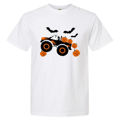 Halloween Monster Truck Ghost S Costume Meaningful Gift Garment-Dyed Heavyweight T-Shirt