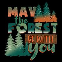 Hiking May The Forest Be With You Camping Gift Impact Tech Backpack