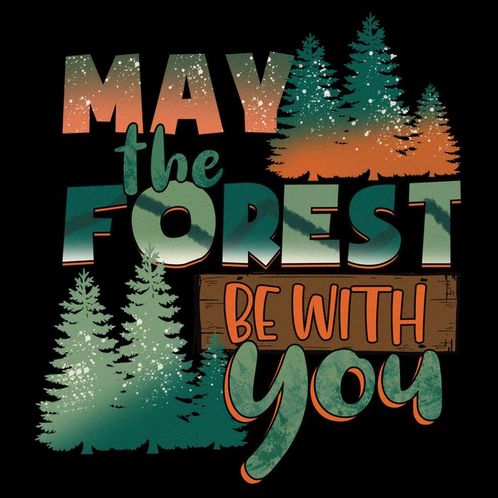 Hiking May The Forest Be With You Camping Gift Impact Tech Backpack