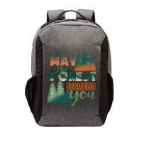 Hiking May The Forest Be With You Camping Gift Vector Backpack