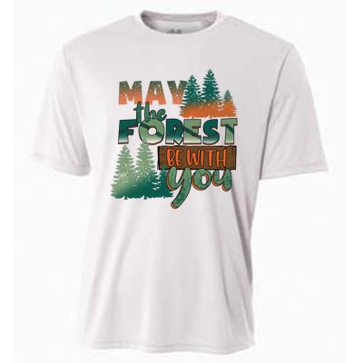 Hiking May The Forest Be With You Camping Gift Cooling Performance Crew T-Shirt