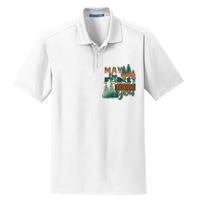 Hiking May The Forest Be With You Camping Gift Dry Zone Grid Polo