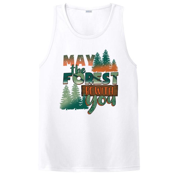 Hiking May The Forest Be With You Camping Gift PosiCharge Competitor Tank