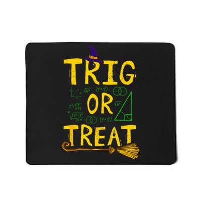 Halloween Math Teacher Trig Or Treat Student School College Mousepad