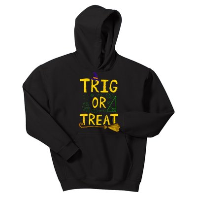 Halloween Math Teacher Trig Or Treat Student School College Kids Hoodie