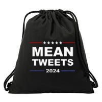 Humorous Mean Tweets & Trump 2024 Political Gear Gop Drawstring Bag