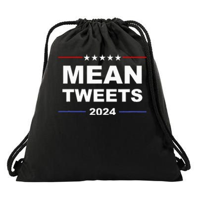 Humorous Mean Tweets & Trump 2024 Political Gear Gop Drawstring Bag