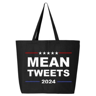 Humorous Mean Tweets & Trump 2024 Political Gear Gop 25L Jumbo Tote