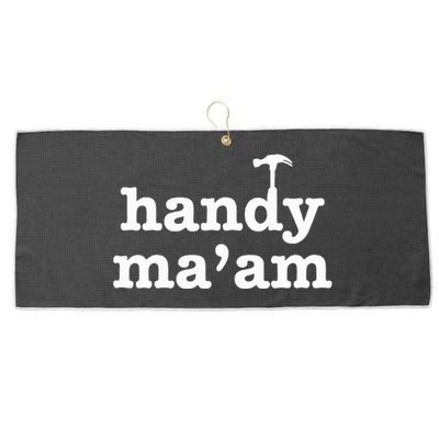 Handy MaAm Tools Female Woman Maintenance Worker Feminist Large Microfiber Waffle Golf Towel