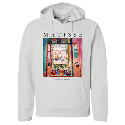 Henri Matisse The Open Window Famous Artwork Painting Performance Fleece Hoodie