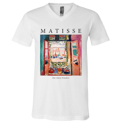 Henri Matisse The Open Window Famous Artwork Painting V-Neck T-Shirt