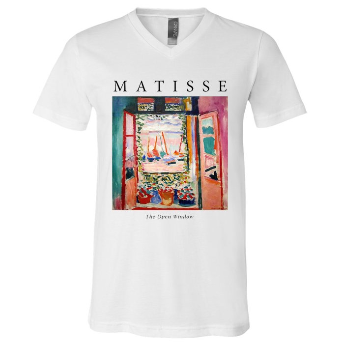 Henri Matisse The Open Window Famous Artwork Painting V-Neck T-Shirt