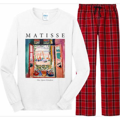 Henri Matisse The Open Window Famous Artwork Painting Long Sleeve Pajama Set