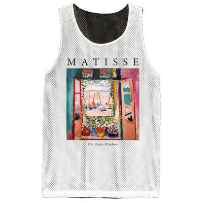 Henri Matisse The Open Window Famous Artwork Painting Mesh Reversible Basketball Jersey Tank