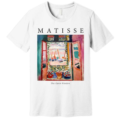 Henri Matisse The Open Window Famous Artwork Painting Premium T-Shirt