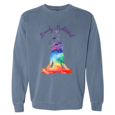 Heavily Meditated Tank Cool Gift Garment-Dyed Sweatshirt