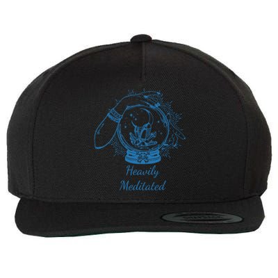 Heavily Meditated Tee Mythical Crystal Ball Art Crystals Cool Gift Wool Snapback Cap