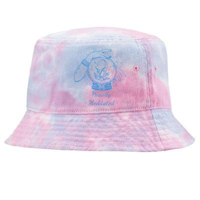 Heavily Meditated Tee Mythical Crystal Ball Art Crystals Cool Gift Tie-Dyed Bucket Hat