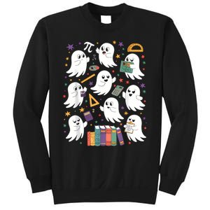 Halloween Math Teacher Ghost Math Teacher Spooky Halloween Sweatshirt