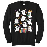 Halloween Math Teacher Ghost Math Teacher Spooky Halloween Sweatshirt