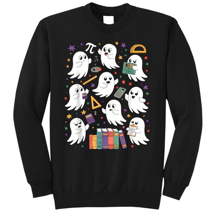 Halloween Math Teacher Ghost Math Teacher Spooky Halloween Sweatshirt