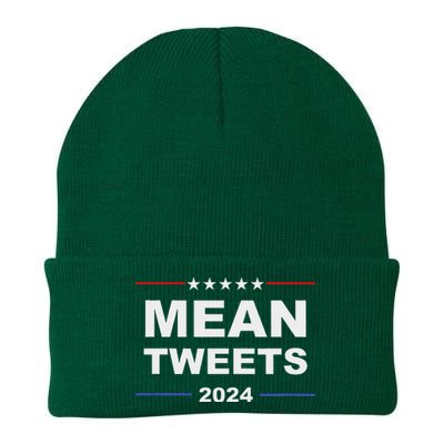 Humorous Mean Tweets & Trump 2024 Political Gear Gop Fans Knit Cap Winter Beanie