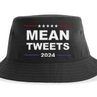 Humorous Mean Tweets & Trump 2024 Political Gear Gop Fans Sustainable Bucket Hat