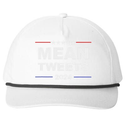 Humorous Mean Tweets & Trump 2024 Political Gear Gop Fans Snapback Five-Panel Rope Hat