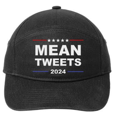 Humorous Mean Tweets & Trump 2024 Political Gear Gop Fans 7-Panel Snapback Hat