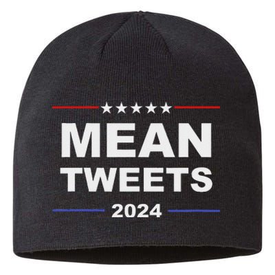 Humorous Mean Tweets & Trump 2024 Political Gear Gop Fans Sustainable Beanie