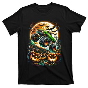 Halloween Monster Truck Jack O Lantern Trick Treat T-Shirt