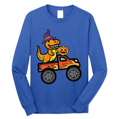 Halloween Monster Truck Dino Trex Costume Long Sleeve Shirt